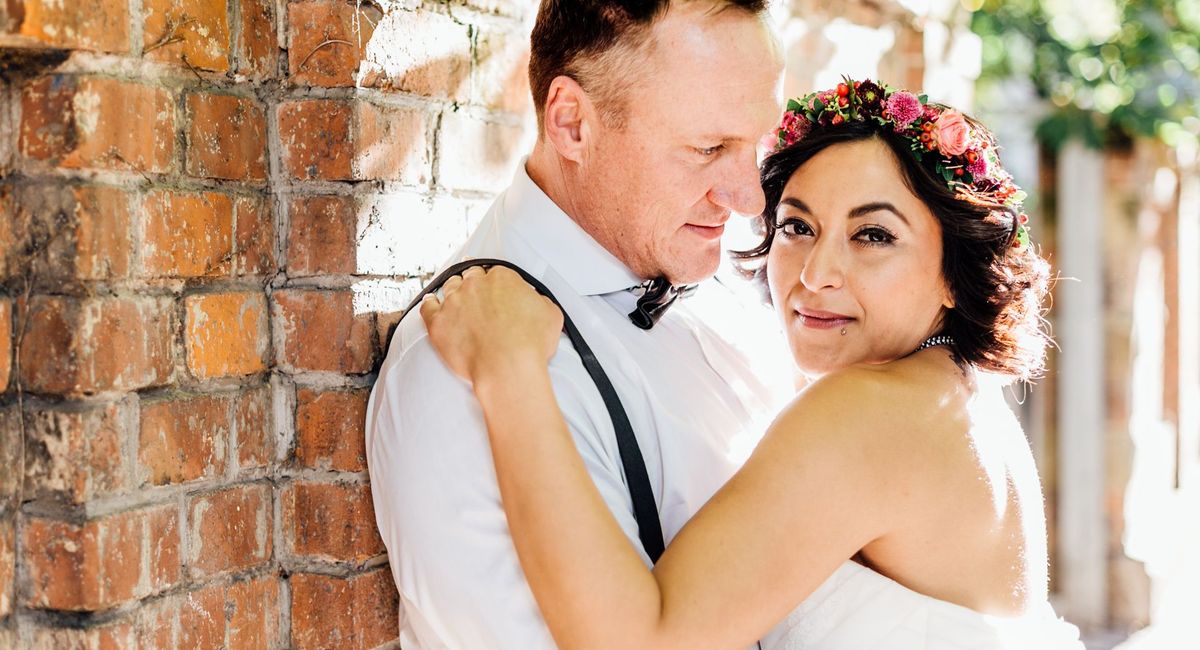 Blumenkranz Hochzeit