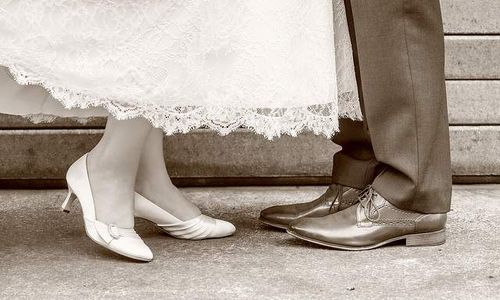 brautpaar schuhe braut und bräutigam