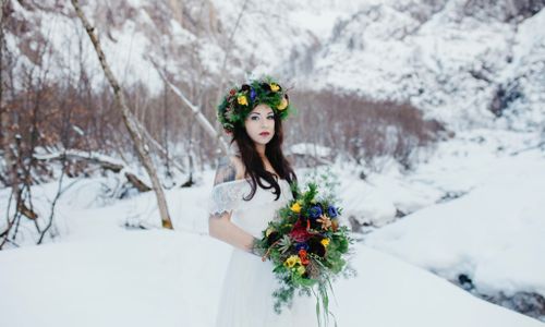 Brautsträuße modern ausgefallener Brautstrauß