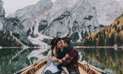 Couple-Shoot am Pragser Wildsee