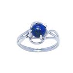 Gut Edelsteine runde Form Cabochon Blau Lapislazuli 925 Silber Ring - Vml Schmuck meistverkauften Geschäfte Geschenk für Jahrestag Stapelring  SR-LLA-CB-303-61de