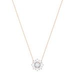 Swarovski Sunshine Anhänger, Sonne, Weiss, Roségold-Legierungsschicht