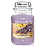 Yankee Candle Duftkerze im Glas (groß) | Lemon Lavender | Brenndauer bis zu 150 Stunden