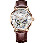 Guanqin Herren-Automatikuhr, Doppel-Tourbillon, mechanische Uhr, Saphir, modische Uhr, wasserdicht, Geschenke