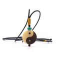 BENAVA Ying Yang Kette aus der Tagua Nuss Yin Yoga Halskette | Boho Goa Organic Holzschmuck | Damen und Herren Esoterik Psy Natur Schmuck aus Holz | Steinnuss Freundschaftskette Beige