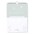 mintkind® Bastelkalender zum Selbstgestalten ohne Jahr I A4 Kalender zum Basteln, Fotokalender, immerwährender Jahreskalender I Wandkalender als DIY Geschenk