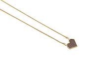 BeWooden Halskette mit Anhänger aus Holz | Motiv Herz | Chirurgenstahl & Holz Kombination (Aurum Necklace Heart)