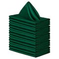 Chytaii 20 Stück Damast Stoffservietten Dunkelgrün 40x40cm, Servietten Stoff en Satin Tischservietten Weicher, Servietten Falten für Tischdeko Geburtstag Party Hochzeit Dekoration