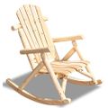 Green Spirit - Garten Schaukel-Stuhl 'Timber' - aus FSC 100% Tannen-Holz zum selber bemalen, DIY - Garten-Möbel Set/Terrassen-Möbel/Balkon-Möbel