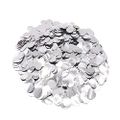 CYIOU Konfetti Runde Konfetti 15 MM Papier Tissue Konfetti für Hochzeit Geburtstag Party Ballon Dekoration 100 Gramm Silber
