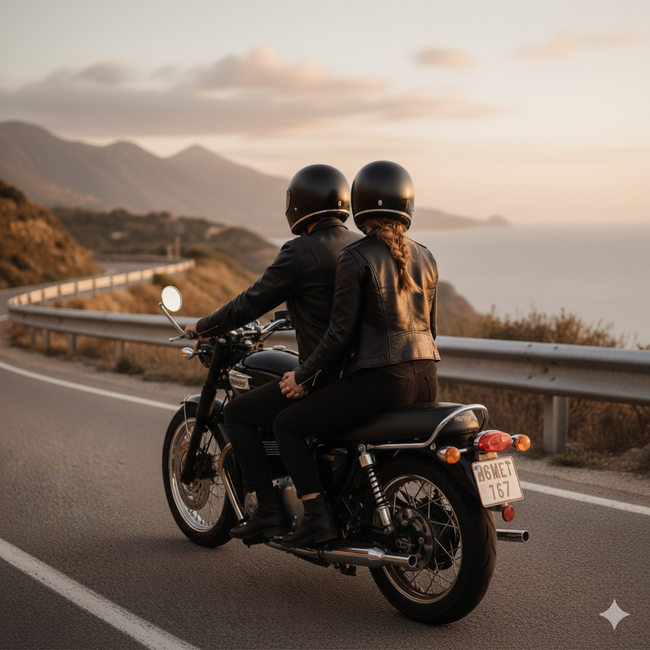 brautpaar_hochzeitsreise_motorrad Motorrad,Kfz-Beleuchtung,Kfz-Reifen,Kraftstofftank,Motorradhelm,Persönliche Schutzausrüstung,Motorradfahren,Helm,Schutzblech,Kfz-Rad-System,