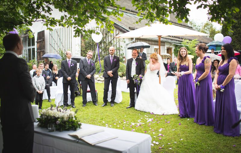 brautjungfern auf der hochzeit