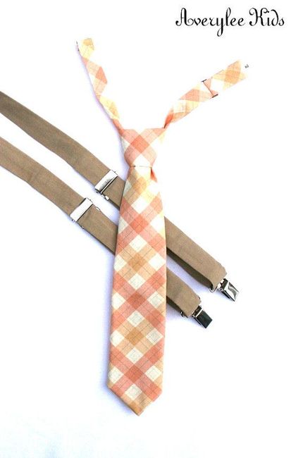 Festliche Kindermode (Averylee Kids Krawatte beige)