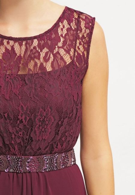 Brautjungfernkleid berry (Detail)