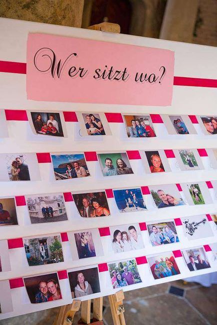 tischplan hochzeit foto