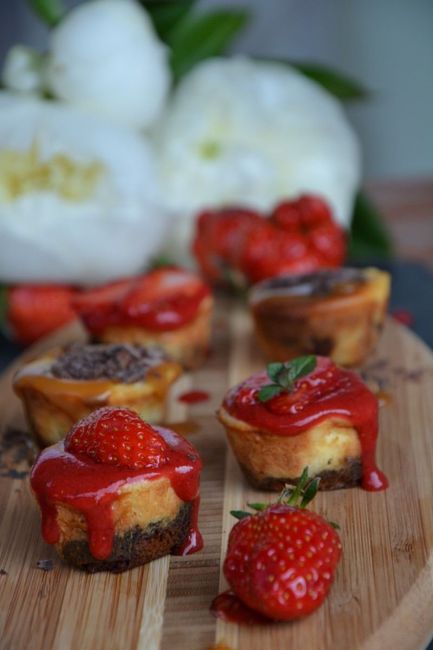 Cheesecake für die Candy Bar auf der Hochzeit