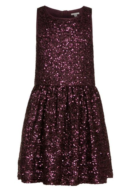 Festliche Kindermode (Esprit Paillettenkleid rot)