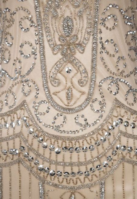 Brautjungfernkleid in nude (Detail)