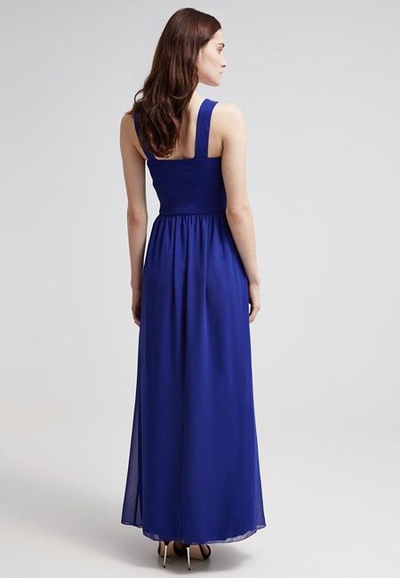 Brautjungfernkleid elegant in Mitternachtsblau (hinten)