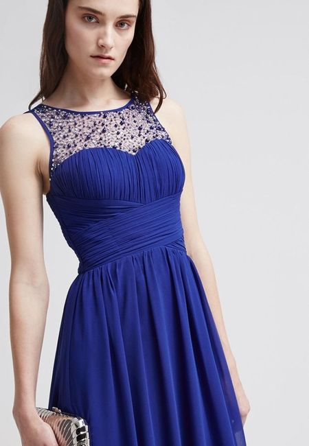 Brautjungfernkleid elegant in Mitternachtsblau (vorne 2)