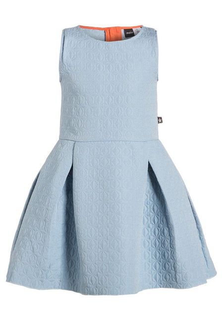 Festliche Kindermode (Molo Kleid hellblau)