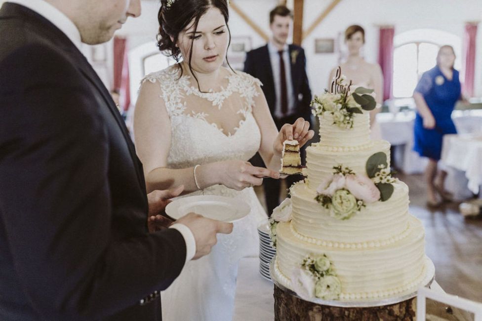 Kleidung,Foto,Hochzeitskleid,Braut,Essen,Mantel,Lächeln,Kleid,Brautkleidung,Torte,