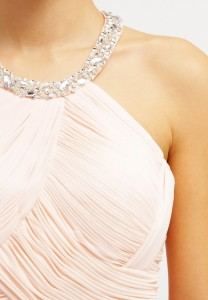 Brautjungfernkleid Peach (vorne Detail)