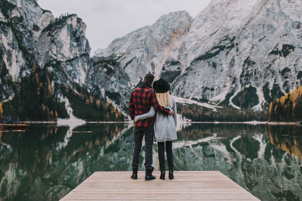 Couple-Shoot am Pragser Wildsee