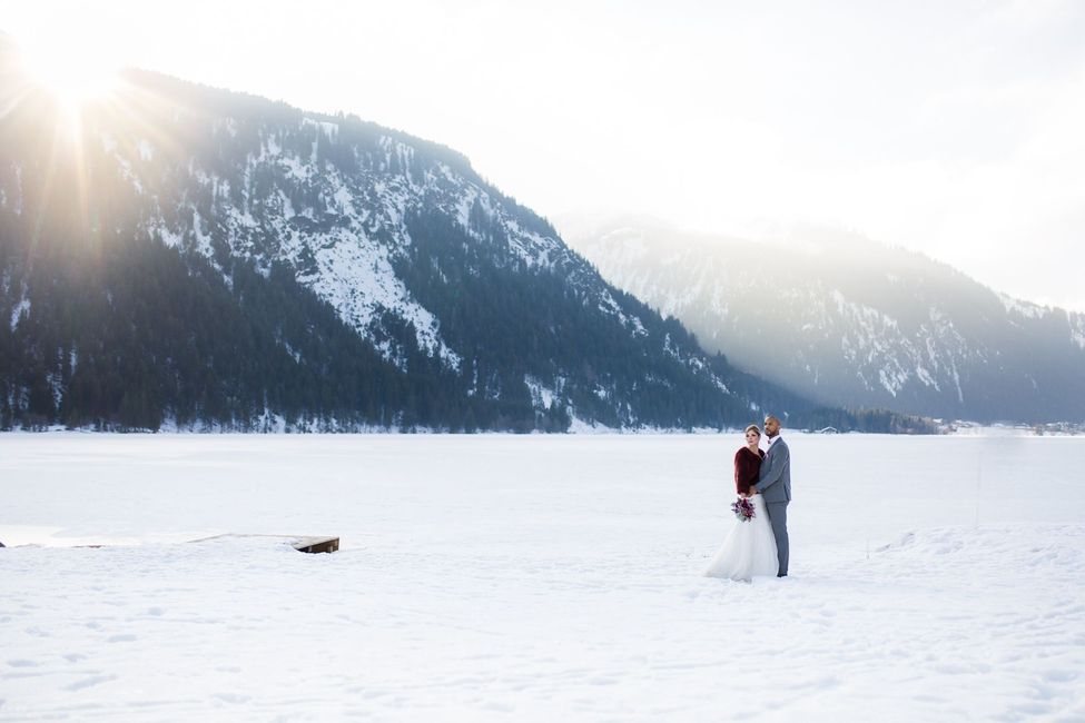 Winterliches After Wedding Shooting in den Bergen