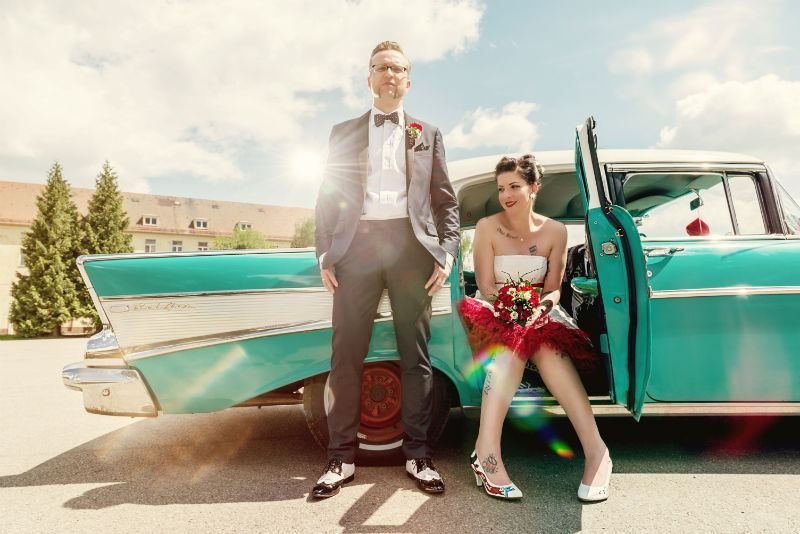 Rockabilly Hochzeit Oldtimer