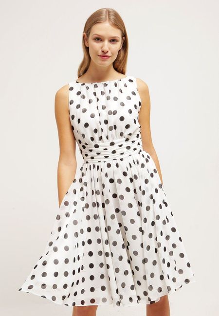 Außergewöhnliche Brautjungfernkleider: Swing Kleid Dots